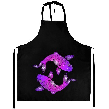 Discover Purple Koi Fish Aprons