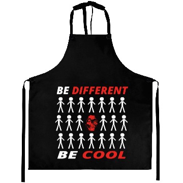 Discover BE DIFFERENT anders cool geschenk skull totenkopf Aprons