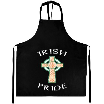 Discover Ireland Love Irish Pride Celtic Cross Proud Gift Aprons