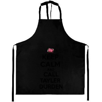 Discover Keep calm and call Tyler Durden. Aprons