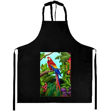 Discover Macaw TropicaL Paradise1of6 Aprons