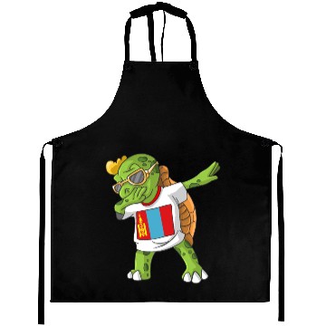 Discover Mongolia Dabbing Turtle Aprons