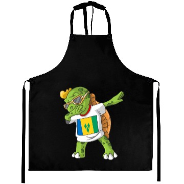 Discover Saint Vincent and the Grenadines Dabbing Turtle Aprons