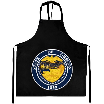 Discover Oregon State Seal Aprons