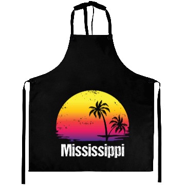 Discover Summer Vacation Mississippi Aprons