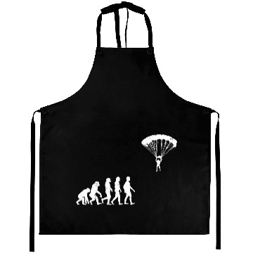 Discover Funny Parachute Evolution Aprons