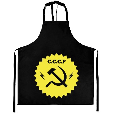 Discover Communist CCCP Badge Aprons