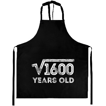 Discover Square Root of 1600 Years Old (40th birthday) Aprons
