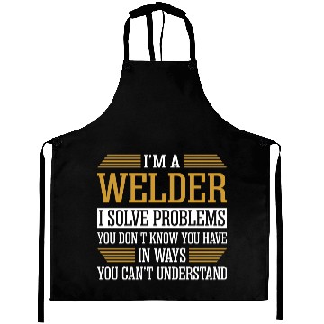 Discover Im A Welder I Solve Problems Hawaiians Aprons