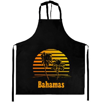 Discover Bahamas Sunset Palm Trees Aprons