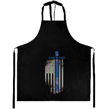Discover In God We Trust American Flag Design Aprons