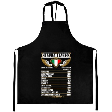 Discover Italian Facts Aprons