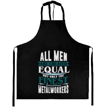 Discover metalworker men work metal gift idea company Aprons