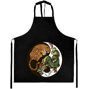 Discover Yin yang tiger & dragon Aprons