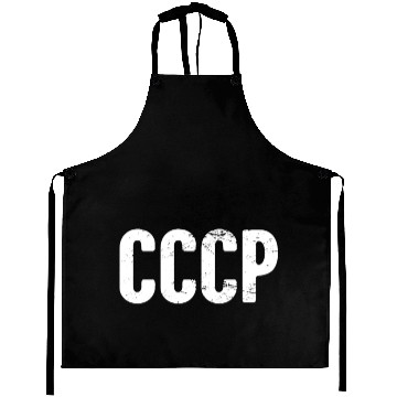 Discover CCCP - Distressed Soviet Union Text Aprons