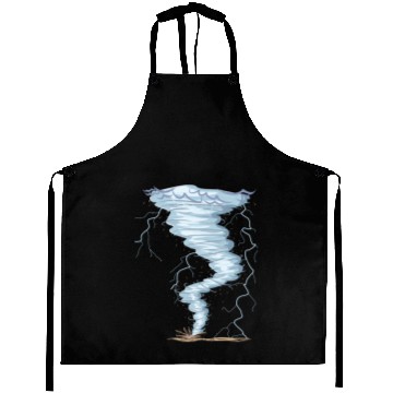 Discover Weather Tornado whirlwind Storm Hunter cool design Aprons