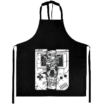 Discover Gameboy Skull Aprons