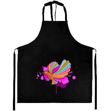 Discover Hummingbird Colorful Aprons