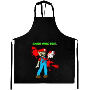 Discover Zombie Mario Bros Aprons