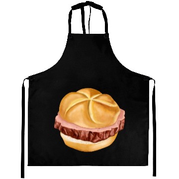Discover Bavarian meat loaf in bread roll Aprons