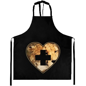 Discover Cheetah Heart Aprons