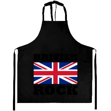 Discover British Rock with Union Jack Flag Poster Aprons