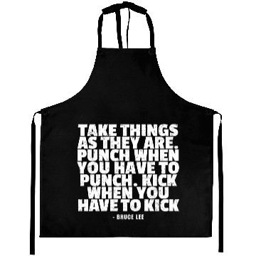 Discover Bruce Lee Quotes Aprons