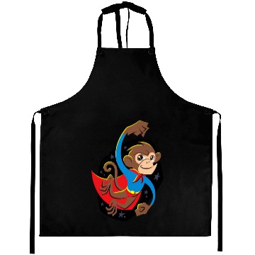 Discover monkey cartoon Aprons