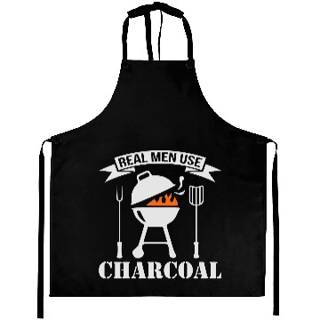 Discover Real Men Charcoal Aprons