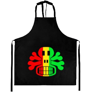 Discover RASTA SKULL AND CROSSBONES Aprons