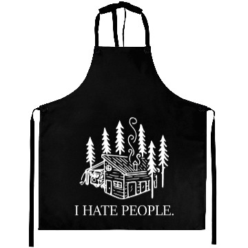 Discover I hate People Camping Aprons