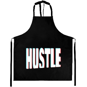 Discover Hustle 3D Anaglyph Startup Founder & Entrepreneur Aprons