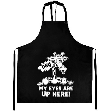Discover Giraffe My Eyes Are Up Here Aprons