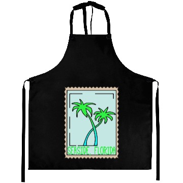 Discover Seaside Florida Palm Trees Souvenir Hawaiians Aprons