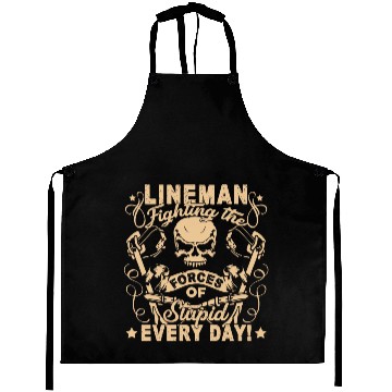 Discover Lineman Fighting The Forces Aprons