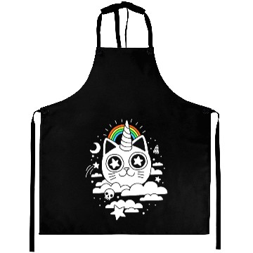 Discover This Is Your Cat On Catnip Cloud Cat Skull Aprons