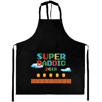 Discover Funny Super Daddio Aprons