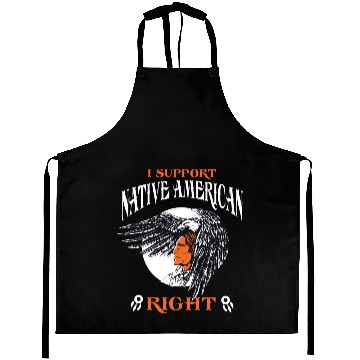 Discover Indian - I support native American right Aprons