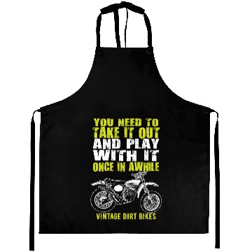 Discover Dirt Bike Play Vintage Aprons