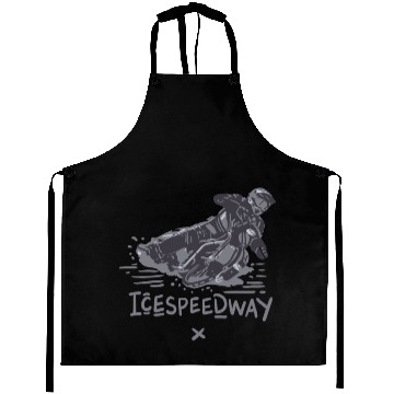 Discover ice speedway rugged biker gift idea Aprons