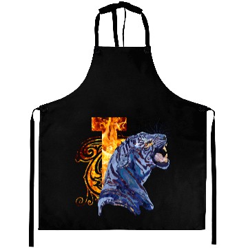 Discover Tiger in Camouflage Aprons
