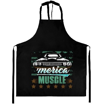 Discover 'Merica Muscle Car Aprons