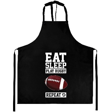 Discover Eat Sleep Play Rugby Repeat Aprons