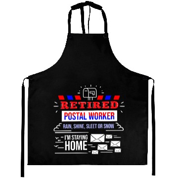 Discover Retirement Post Office Retired Postal Worker Gift Aprons