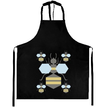 Discover Bee swarm with queen bee Aprons