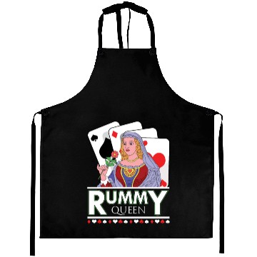 Discover Rummy Queen Card Deck Aprons