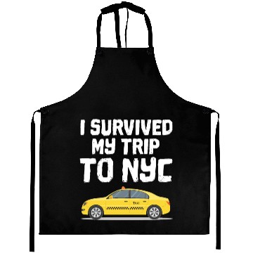 Discover Funny I survived my Trip To NYC Aprons