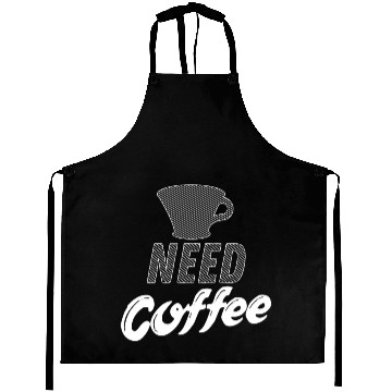 Discover Need Coffee - Dad & Son Funny Matching Aprons