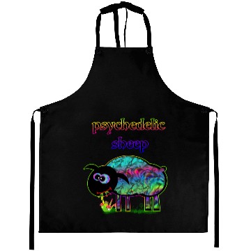 Discover Psychedelic sheep Aprons