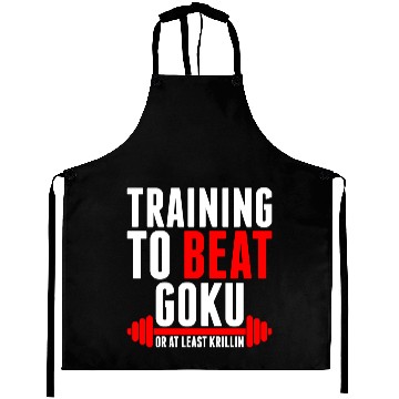 Discover Training To Beat Goku Aprons